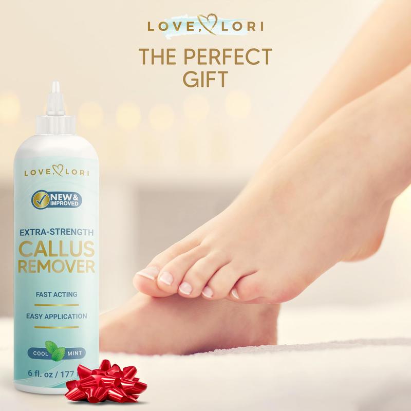 Callus Remover for Feet (Extra Strength) Foot Scrubber for Dead Skin Callus Gel - Professional Pedicure Foot Spa Essential, 6oz