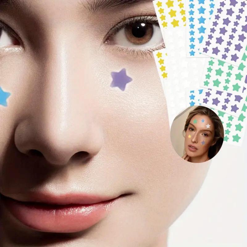 Heart & Star Pattern Acne Covering Patches, 432pcs Face Covering Sticker for Pimple, Zits, Blemish, Facial Skin Care Products for Women & Men