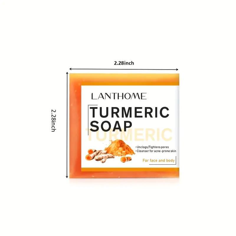 Turmeric Soap Bar For Face & Body,Turmeric Skin Soap Wash For Dark Spot, Intimate Areas, UnderarmsTurmeric Face Soap improving Acne Daily Skin Care