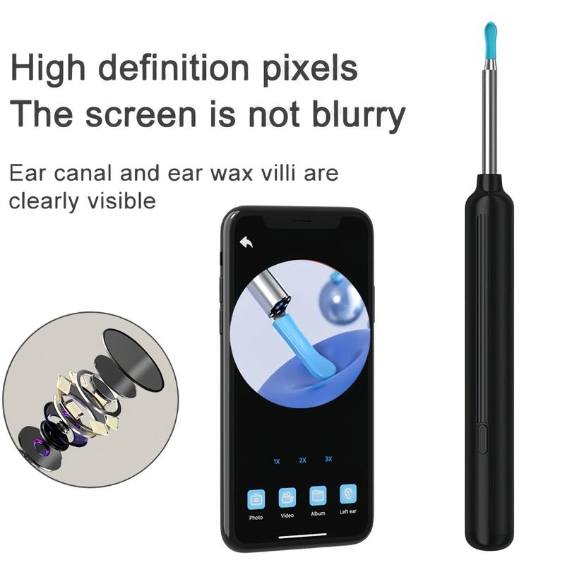 Electric earwax cleaner with camera, earwax cleaner, earwax removal tool accessories, 1080p earwax removal, for iPhone, iPad, Android smartphone christmas festival