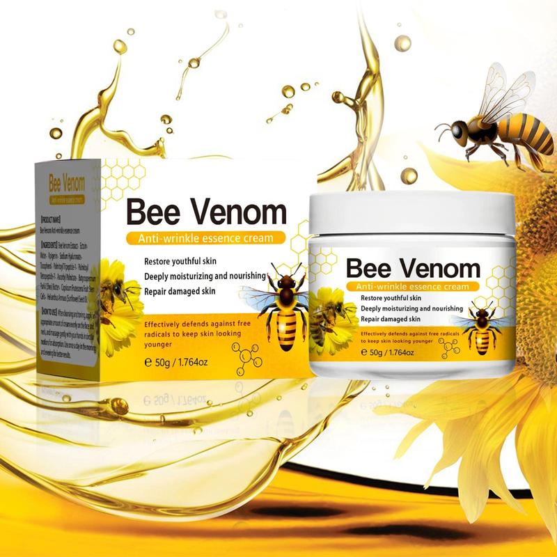 Bee Venom Facial Cream Neck Cream, Lifting Hydrating Brightening, Hydrating Facial Lotion for Dry Skin for Women & Men, Christmas Gift