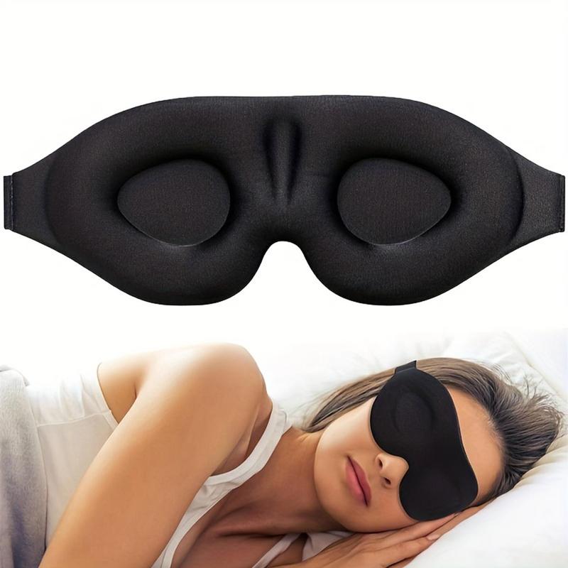 3D Sleep Eye Mask, Adjustable Breathable Eye Cover, Soft Light Blocking Eye Mask, Sleep Mask for Travel, Airplane, Office, Home, Fall Accessories, Christmas Gift