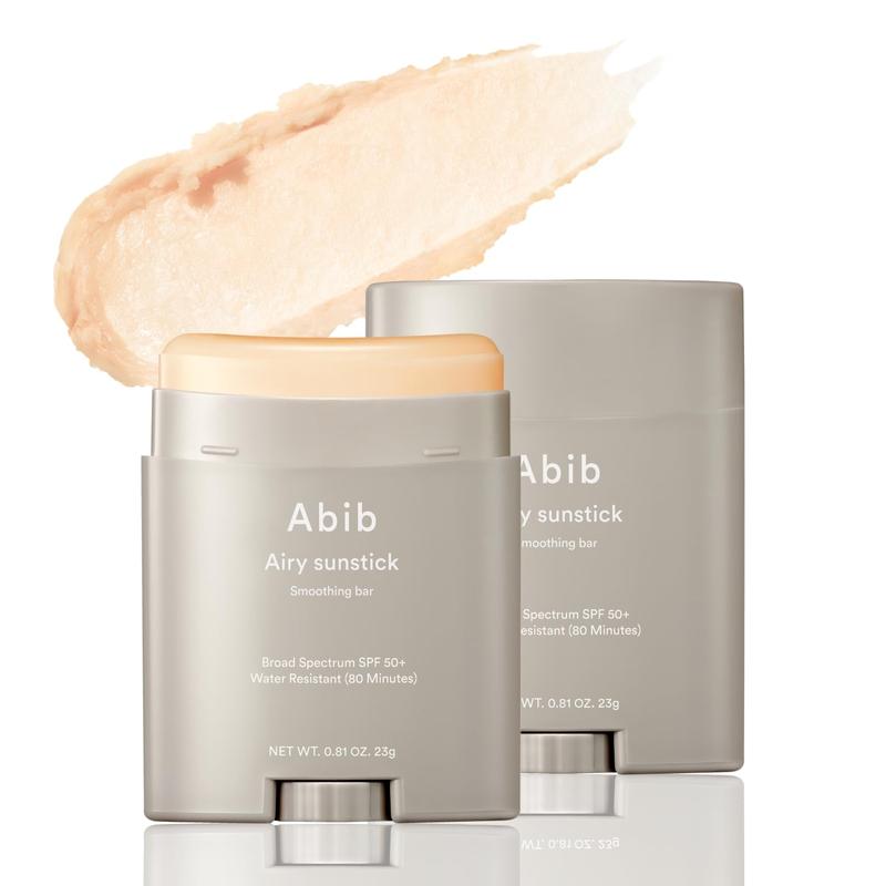 [Abib] Airy Sunstick Smoothing Bar, Non-Sticky Matte Finish Sun Protection for Face and Body, Long-lasting Korean Sun Stick