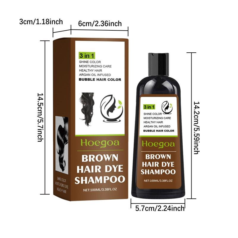 Plant Bubble Hair Dye Shampoo, Hair Care & Styling Product, Gentle Hair Shampoo for Women & Men, Christmas Gift