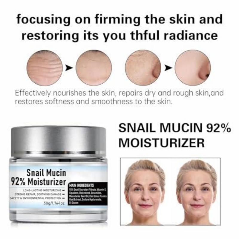 Snail Mucin Daily Moisturizer Cream | Original Snail Secretion Filtrate Nourishing Cream | Hydrating Face Cream for Revitalized Skin (50g)