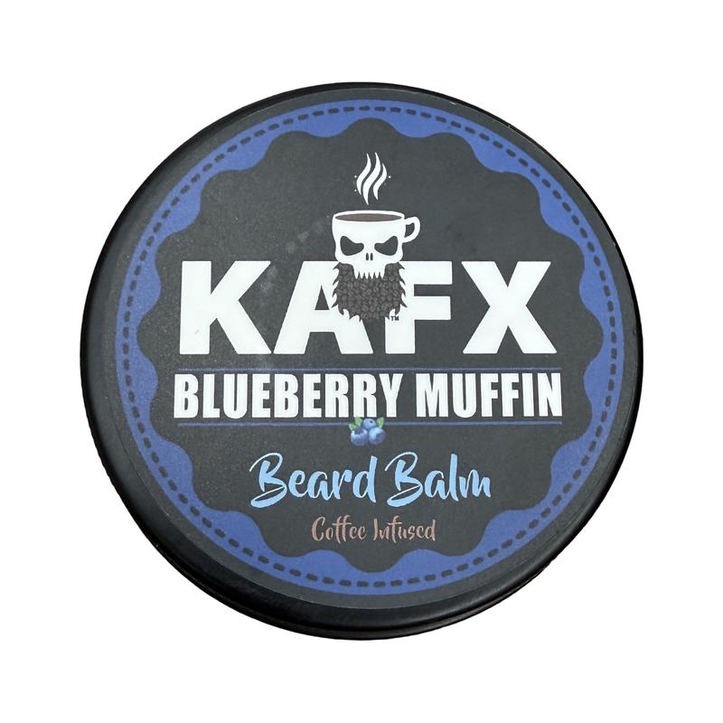 KAFX Blueberry Muffin Coffee Infused Beard Balm Softens Beard and Hydrates Skin Provides Hold Coconut Cocoa